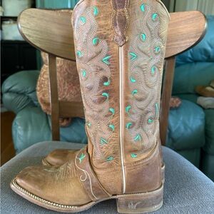 Brown Leather Western Boots